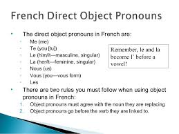 Direct Object Pronouns