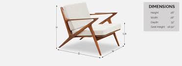 Located in la grange, il. Danish Modern L A Danish Modern Z Lounge Chair By Poul Jensen For Selig
