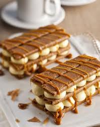 Millefeuilles De Gavottes Sauce Caramel Recette Recette Dessert Recette Gateaux Et Desserts