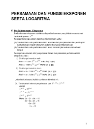 Doc penerapan eksponensial dan logaritma dalam berbagai. 09 Pertidaksamaan Eksponen