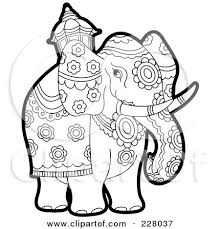 Coloring Page Outline Of A Pageant Elephant Posters Art Prints By Lal Perera Interior Wall Decor 228037 Elephant Poster Art Prints Art