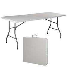 6 Folding Table Portable Plastic Indoor Outdoor Picnic Party Dining Camp Tables Walmart Com Folding Table Camping Table Plastic Picnic Tables
