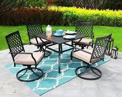 Sears has patio dining sets for enjoying meals outdoors. Furniture Home Store Home Furniture Decor 5 Piece Patio Dining Set With Swivel Chairs