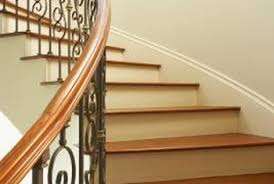 A handrail, balusters and newel posts make up a banister. How To Sand And Stain Stair Railings