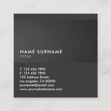 Black And White Gradient Square Modern Minimalist Grey Black Gradient Luxe Square Business Card Zazzle Com Square Business Card Square Business Cards Design Minimalist Business Cards