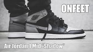 Shoppe neuheiten von nike für herren, damen & kinder online. Nike Air Jordan 1 Mid Black Dark Grey Onfeet Review Sneakers By Youtube