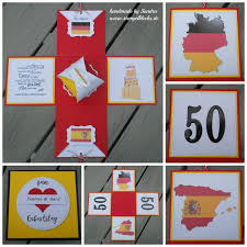 Geburtstagbox In Deutsch Spanisch Box Geburt Holzerne Hochzeit