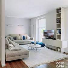 Una Casa Di 125 Mq Con Giochi Di Luce Naturale E A Led Cose Di Casa Arredamento Soggiorno Bianco Arredamento Soggiorno Rettangolare Idee Arredamento Soggiorno
