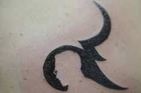 Rihanna back neck neck tattoo for girls. Reminders Of A Love More Than Skin Deep