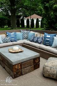 Outdoor Patio Design Ideas Featuring Diy Outdoor Sectional Diy Table Diy Patio Table Patio Table Decor Diy Patio