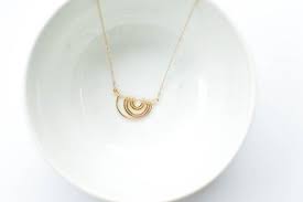 Willa Necklace Rainbow Necklace Hammered Hoop Necklace Upside Down Rainbow Necklace Curved Bar N Rainbow Necklace Necklace Lengths Necklace