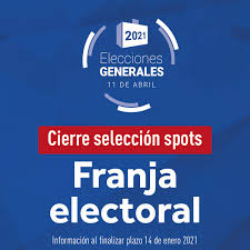 La franja electoral ha sido criticada en varios países donde se aplica. Onpe On Twitter 21 De Los 22 Partidos Politicos Llegaron A Programar Sus Spots Para La Franja Electoral Elecciones2021 Seguridadyconfianza Eleccionesdelbicentenario Eegg2021 Https T Co Gr0van2xcy Twitter