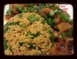 Boulgour A La Tomate Et Fondant D Aubergine A L Huile D Olives Severines Recette Boulgour Cuisine Companion Recettes De Cuisine
