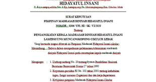 Check spelling or type a new query. Contoh Surat Keputusan Pimpinan Madrasah Diniyah Husnuls492 Com