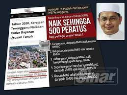 Mohon kerajaan tangguh semakan gaji minimum. Bayaran Urusan Tanah Naik Sehingga 500 Peratus Tidak Benar