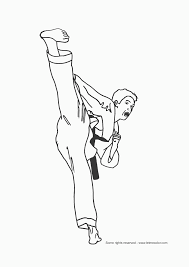 Let your kids to reveal all the imagination! Karate Coloring Pages For Kids