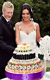 11 Cake Alternatives That Will Make Your Wedding Unforgettable Japanese Wedding Cakes Sushi Cake Cool Wedding Cakes