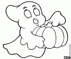 Fantasma Halloween Para Colorear