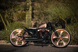 Our Customized Harley Sportster With Our Copper Plated 5 Spoke Classic Wheels Smt Harley Davidson Wallpaper Harley Davidson Baggers Harley Davidson Sportster