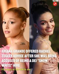 She is so deeply kind." Read more here  👉https://www.buzzfeed.com/morganmurrell/rachel-zegler-ariana-grande-snow-white-support