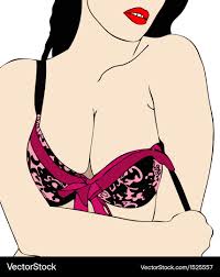 Hot sexy woman in lingerie Royalty Free Vector Image