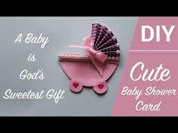 Your struggles are now over! Baby Shower Cards Ideas Cute And Easy Baby Carriage Stroller Card Youtube