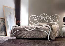 White Iron Bed Frames In Modern Bedroom Interior Iron Bed Frame Iron Bed White Iron Beds