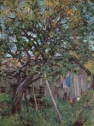 Painting Galimov Azat Country Yard In Kashin Evening Russian Landscape Painting Landscape