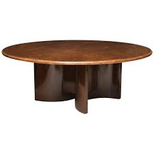 Monumental Italian Modern Goatskin And Dark Walnut Dining Table By Aldo Tura Dining Table Italian Dining Room Table Oval Table Dining