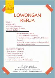 Viimeisimmät twiitit käyttäjältä lowongan kerja makassar (@lowongankerja12). Rumah Loker Makassar On Twitter