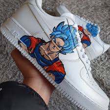 27 goku wallpapers for iphone 4, iphone 4s in 640x960 resolution, background,photos and images of goku for desktop windows 10, apple iphone and android. Nike Air Force 1 Ssj Blue Son Goku Dragon Ball Super Custom The Custom Movement