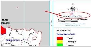 Jarak sebenarnya antara kedua kota tersebut adalah 135 km. Menghitung Jarak Dari Kota B Dengan Kota A Menggunakan Skala Perbandingan Peta