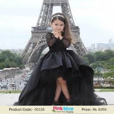 Vintage Couture Evening Prom Gown For Kids In Black Girls Pageant Dresses Baby Pageant Dresses Infant Flower Girl Dress