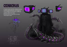 TVman OC - Cerberus He likes cute stuffs :3 – @aothecat on Tumblr