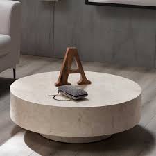 Runder Wohnzimmertisch Elvillo In Creme Weiss Runder Wohnzimmertisch Runder Kaffeetisch Wohnzimmertisch