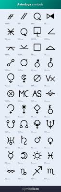 Astrology Symbols Visual Library Of Astrology Symbols In 2021 Ancient Symbols Symbols And Meanings Astrological Symbols