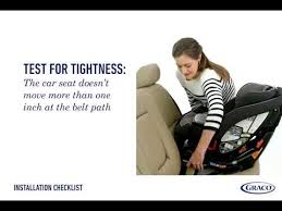 Graco Recline N Ride Car Seat Rear Facing Seat Belt Installation Youtube