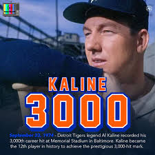 📅 On this day in 1974, Mr. Tiger Al Kaline joined the 3,000-hit club in  Baltimore, becoming just the 12th player in MLB history to reach the  milestone. ⚾️🐐 A legendary moment