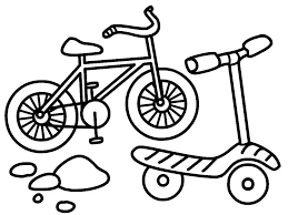 They develop imagination, teach a kid to be accurate and attentive. Online Coloring Pages Kids Coloring Bike And Scooter Coloring Pages For Kids