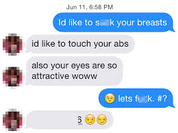 Why the other reason why you should stay away from pointing out their sexiness is that it's a given: This Guy S Tinder Experiment Shows How Girls Respond To Creepy Messages From Hot Guys And It S Quite Shocking Bored Panda