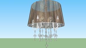 Large Preview Of 3d Model Of Lustre Abrico Sketchup Model Chandelier Ceiling Lights