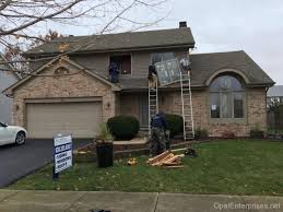 Custom Stained Andersen Windows Installation In Bolingbrook Andersen Windows Window Installation Exterior House Renovation