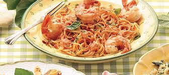 J'adore les plats de spaghetti italiens. Recette Linguine Aux Crevettes A La Sauce Tomate Cremeuse Circulaire En Ligne