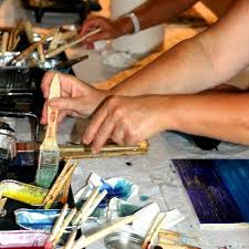 Fusionner Au Pistolet Ou Au Chalumeau Peintures A L Encaustique Pour Artistes Encaustique Peinture A L Encaustique Collages De Papier