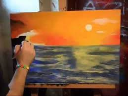 Tramonto Sul Mare Dipinto Acrilico Sunset Over Sea Speed Paint Youtube Come Dipingere I Fiori Dipingere Idee Dipinti Acrilici