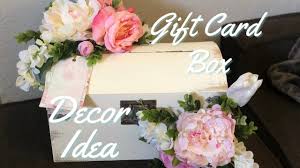 What does one do with all the wedding cards they get on their special day? Gift Card Box Wedding Diy Youtube