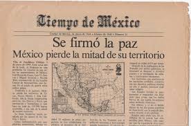 1848 Enero 03 Villa De Guadalupe Hidalgo Mexico Perdio Mas De La Mitad De Su Territorio Mexico Mexican Revolution United States History