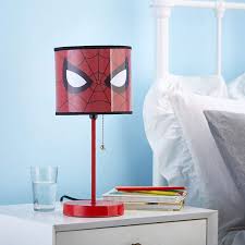 Add A Fun Theme To A Kids Bedroom Play Space Or Study Area With This Spiderman Stick Lamp The Colorful And Funct Decorative Table Lamps Pink Table Lamp Lamp