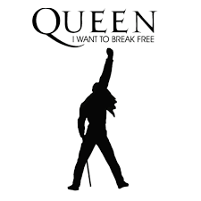 Vinilo decorativo Queen I want to break free. Vinilos decorativos musicales