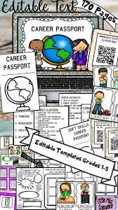Editable Career Passport Bundle With Soft Skills Rotation Product With So Many Possibilities Use In Small G Career Lessons Career Readiness Counseling Lessons